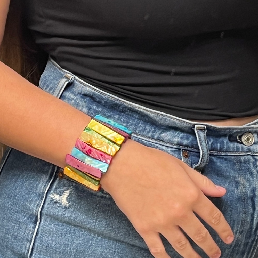 Chunky colorful bracelet